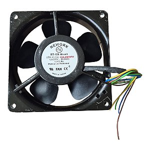 Cooler 120x120x38mm Bivolt Rt-120 120x120x38mm 120/230v Cod:53.102 4fios