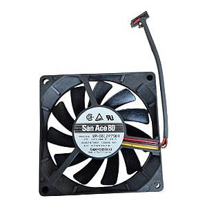 Cooler 80x80x15mm Dc12v 0.26a San Ace 80 P/n: 9ph0812p7s04 4 Fios