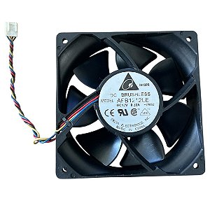 Cooler 120x120x38mm Dc12v 0.14a 2000rpm Afb1212le 4 Fios Delta