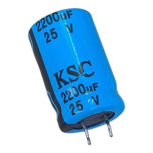 Capacitor Eletrolítico 2200uf/25v 85° 13x20mm Ksc Pré-cortado