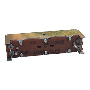 Potenciômetro Fader Deslizante 20kbx2 45x10mm Haste 15mm