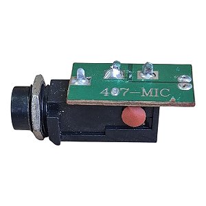 Kit com 5 Jack P10 Femea Mono Com Placa Ant-ruido