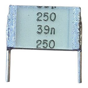 Capacitor Schico 39nf/250v 10mm Terminais 5mm