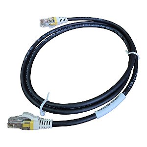 Cabo de Rede Patch Cord Cat5e 1m Preto