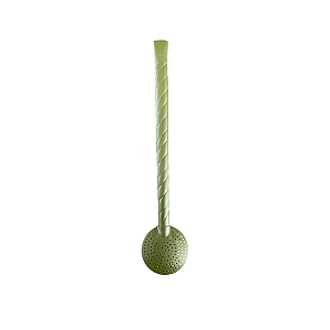 Bomba Inox Torcida 23cm: Cor Verde Militar