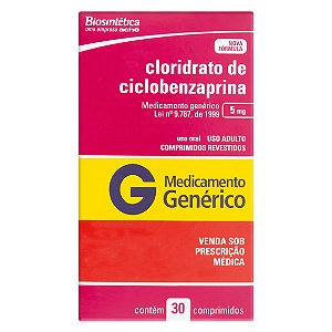 CICLOBENZAPRINA G*  5MG 30CPR
