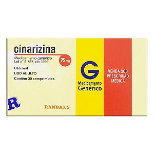 CINARIZINA G*  75MG 30CPR
