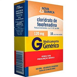 CL FEXOFENADINA 120M G C/10 COMP/NOQ