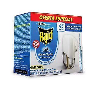 INSET RAID 45NOITES APARELH+REFIL 32,9ML
