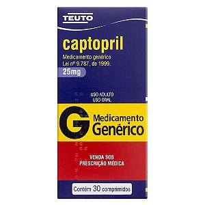 CAPTOPRIL G*  25MG 30CPR