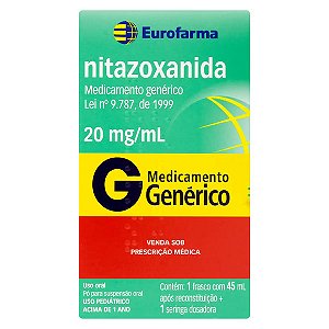 NITAZOXANIDA G*  SUS P 20MG  45ML