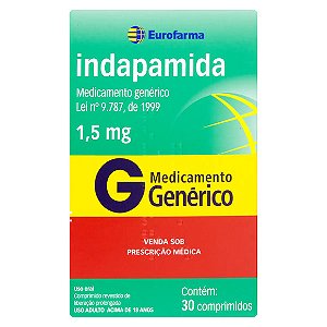 INDAPAMIDA G*  1,5MG 30CPR