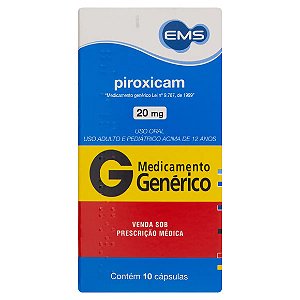 PIROXICAM G*  20MG 1 0CAP