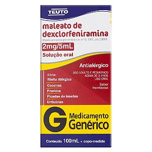 DEXCLORFENIRAMINA G* XPE 0,4MG 100ML