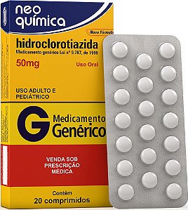 HIDROCLOROTIAZIDA G* 50MG 20CPR