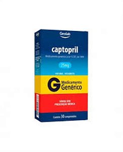 CAPTOPRIL 25MG C/ 30 CPR