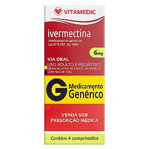 IVERMECTINA G*  6MG 4CPR