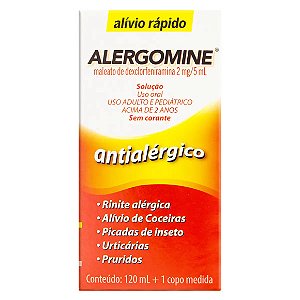 ALERGOMINE SOL 2MG/5 ML 120ML