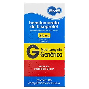 BISOPROLOL FUM G*    2,5MG 30CPR