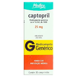 CAPTOPRIL G*  25MG 30CPR