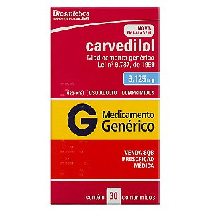 CARVEDILOL G*   3,12 5MG 30CPR