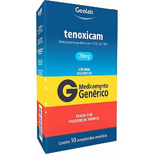 TENOXICAM 20MG C/ 10 CPR