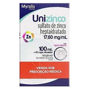 UNIZINCO SOL 17,6MG 100ML