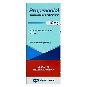 PROPRANOLOL 10MG 30C PR SIGMA
