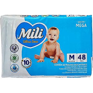 FRALDA BABY MEGA M 4 8UN MILI