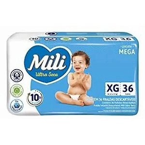 FRALDA BABY MEGA XG  36UN MILI