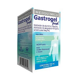 GASTROGEL SUSP 150ML FRESH MENTA