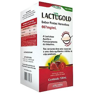 LACTUGOLD XPE 667MG 120ML FRUTAS VERMELH