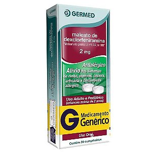 DEXCLORFENIRAMINA G* 2MG 20CPR