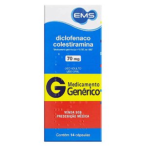 DICLOFENACO COLESTIR G*  70MG 14CAP