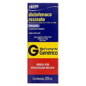 DICLOFENACO RESINATO G*  GTS 15MG 20ML
