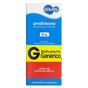 PREDNISONA G*   5MG 20CPR