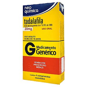 TADALAFILA(GEN) 20MG 4COMP REV