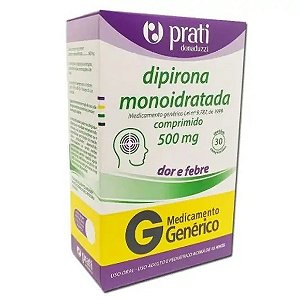 - DIPIRONA 500MG 30  CPS / GEN DIPIRONA S