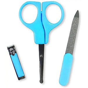 KIT PAIS FILHOS UNHA 7794 AZUL