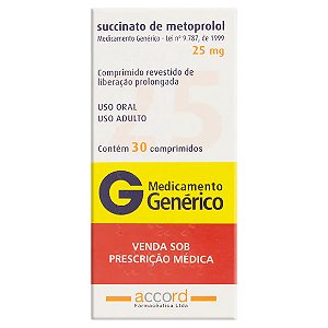 METOPROLOL SUCC G* 25MG 30CPR