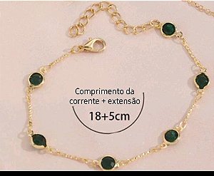 Pulseira Esmeralda Real