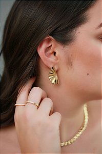 Brinco Briza Banhado a ouro 18k