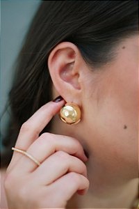 Brinco Giovana Banhado a Ouro 18k