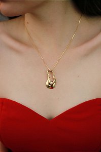 Colar Orgânico Banhado a Ouro 18k