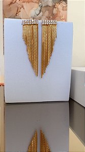 Brinco Franja Eclipse Banhado a Ouro 18k