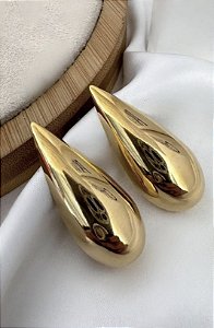 Brinco Gota G Banhado a Ouro 18k.