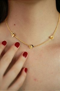 Choker Elos Sofia Banhada a Ouro 18k