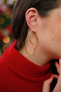 Brinco Slin Banhado a Ouro 18k