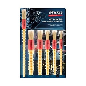 Kit Pincel Para Estetica Automotiva Roma
