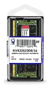 MEMÓRIA NOTEBOOK DDR4 PC4 16GB 3200MHZ KINGSTON